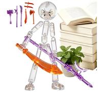 Générique Figurines Anime,Collectibles À Pose Flexible,avec 7 Types Armes Combat À Monter Set Action | pour Adultes Fan Souvenir Garçons Filles Table De Chevet Bibliothèque Dortoir Maison