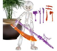Générique Figurines Animées,Multi-Articulé - avec 7 Types Armes Combat À Monter Set Action - pour Adultes Fan Souvenir Garçons Filles Table De Chevet Bibliothèque Dortoir Maison