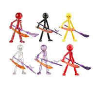 Générique Figurines Articulées, Coffret De Figurines De Collection, avec Articulations Multiples, Poupées Mécaniques À Corps Entier, Figurines Articulées « Stick Man » Et Marionnettes À Main (Tout)