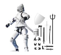Générique Figurines Articulées Jouet Sensoriel Figurine Souple | Ornement De Table Médiéval, Modèle Assemblage Mobile Jouet Pour Bibliothèque