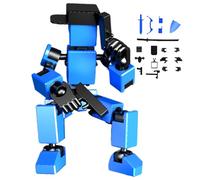 Générique Figurines d'action 3D,Figurine d'action de Robot -Héros Polyvalent Mobile imprimé en 3D Flexible,Ensemble de Figurines polyvalentes, imprimées en modifiables pour, Peint