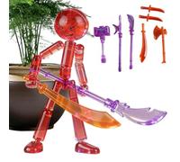 Générique Figurines d'action Anime,Figurine articulée de Collection | avec 7 Types Outils Combat à Assembler Ensemble Collection Anime,Cadeau Fan Enfant Ado Chambre Bibliothèque Dortoir Salle Jeux