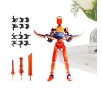 Générique Figurines d'action articulées - Assemblage 3D imprimé avec articulations Mobiles et décorations,Figurines d'action articulées,pour Noël Camarades Garçons Anime Film Anniversaire