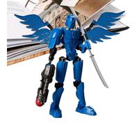 Générique Figurines d'action Multi-articulaires, Robot Mobile Multi-articulations, Robots au Design coloré, Figurines et Ensembles de Jeu Robustes pour Anniversaire Noël