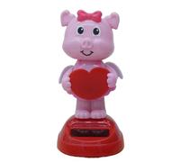 Générique Figurines d'animaux solaires dansants - pour Tableau de Bord de Voiture, Ornement de Bureau, Jouet à énergie Solaire | Décoration Mignonne pour la Saint-Valentin, pour fenêtre, Voiture, mai