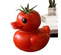 Générique Figurines De Canard Légume,Figurine Canard Thème Légumes Décor Bureau - Sculpture Mignonne Décoration Maison pour Étageres Bureau Collectionneurs Table Chevet Chambre Table d'Entrée