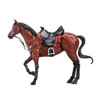Générique Figurines de Cheval, Figurine d'action de Cheval réaliste, Jouets en PVC 8x5, Anime avec articulations articulées, modèles Collection Figurines d'animaux Marron