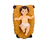 Générique Figurines de la Nativité | Figurine Sainte pour Noël en Résine Décorative | Statuette Religieuse De Jésus dans La Crèche,pour Intérieur Fête Étagère Cheminée Entrée Meuble TV Table De