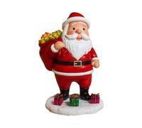 Générique Figurines de Père Noël - Décoration de Noël Éclairée Artisanale - Ornement en Résine du Père,pour La Maison, Le Bureau, La Cheminée, L'étagère, Les Fêtes, Le Nouvel an, Les Vacances