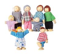 Générique Figurines de Personnes de Maison de,Personnes de Maison de | Maison de en Bois Famille de 8 Petites Figurines,Ensemble de Personnes Miniatures de décoration pour la Maison, Centre