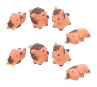 Générique Figurines Design Unique pour Cheval en Résine Réalistes 8 Pièces Encourageant la Créativité et Style Artistique pour Décoration de Bureau