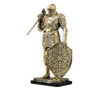 Générique Figurines d'Étagère | Chevalier en Résine Décoration de Bureau | Artisanat Créatif pour Salon Chambre Salle de Bain Entrée Meuble TV Balcon Décoration d'Intérieur Élégante et Artistique