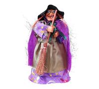 Générique Figurines d'halloween, décoration de sorcières, Figure de décoration Vintage, Accessoire à balais détaillé, 3,15 x 2,36 x 6,5 Pouces, idéal pour Appartement du Balcon Appartement.