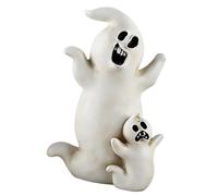 Générique Figurines Effrayantes d'halloween - Statue en Résine Fantôme De De Chat Noir De 15 Cm | Décoration De Centre De Table pour Maison Hantée, Fête d'horreur, Décor Saisonnier pour La Maison Et