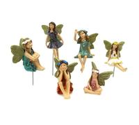 Générique Figurines Fée du Jardin | 6 Pièces Déco Fée Extérieur - Figurines Mignonnes Décorations de,pour Extérieur Jardin Pelouse Cour Balcon Parterre de Fleurs Jardinière Maison Appartement