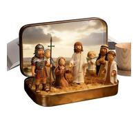 Générique Figurines Miniatures de Jésus Décor Drôle De Pâques Religieux