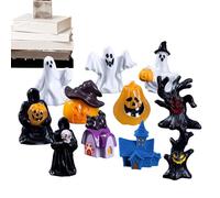 Générique Figurines Miniatures d'halloween | Décor de Petites Figurines Fantômes Halloween - Lot de 11 en Résine Réutilisables Décorations pour Scènes Effrayantes pour Table de Nuit Chambre Jardin