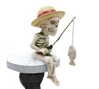 Générique Figurines Squelette Figurine Crâne Pêche 3D Décoration Halloween