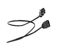 Générique Fil d ' Extension ARGB Light Syncs pour de Jeu, Black 2PIN | Les cartes mères légères en PVC ARGB synchronisent le fil avec des connecteurs pour le Modding de boîtier