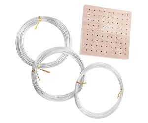 Générique Fil Métallique Flexible en Aluminium 1 Set pour Modelage Pâte, Fil de Modelage 1mm à 2mm, pour Sculptures, Arrangements Floraux et Projets Créatifs