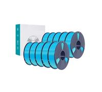 Générique Filament PLA Plus PLA + 10KG, résilience de 1.75mm, Bobine de 1Kg soigneusement enroulée, Filaments 3D Multicolores for imprimantes 3D(Sky Blue)