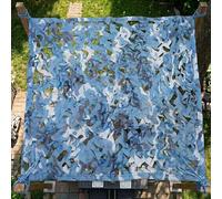 Générique Filet Camouflage Bleu, Filet de Ombrage renforcé 2x4m 2mx2m 5mx5m 3mx5m Toile d'Ombrage Protection Solaire pour décoration Balcon extérieur Thème Parti(4x4.5 M)