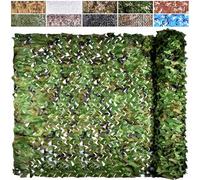 Générique Filet Camouflage, Filet De Camouflage Militaire Toile D'ombrage pour Terrasse Protection Solaire Bâche Camouflages Voile D'ombrage Rectangulaire Tente pour Chasse/Oiseaux(4x10m)