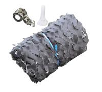 Générique Filet Camouflage Gris Voile d'ombrage Protection Solaire, Brise-Vue 1x4.5 2x3 3x3 3x4 5x6 4x8m Militaire Toile Camouflage pour Jardin Camping Décoration de Chasse(2x2.5(m))