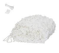 Générique Filet Camouflage Militaire Blanc, Filet De Protection Solaire, Voile D'ombrage pour Jardin,Décoration,Camping,Tir, 1.5x2m 1x5m 4x6m 5x7m 6x6m 7x10m 8x9m(5x7m)
