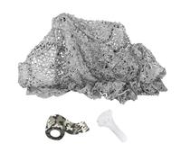 Générique Filet Camouflage Militaire Filet d'ombrage Gris 1m 2.5m 3.5m 5m 8m 10m 15m 210D Toile Camouflage Exterieur Voile Pergola Auvents Terrasse(2.5x2.5(m))