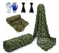 Générique Filet Camouflage Renforcé Tissu Oxford 210D Durable, Voile d'Ombrage et Brise Vue Balcon, Protection Solaire pour Pergola, Idéal Camping, Décoration Chasse Animalière, Tente(9.5X11m)