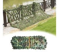 Générique Filet Camouflage Vert 2m, 4m, 6m, 8m, 10m, 12m, 20m, 36m, 45m, 60m Toile Ombrage Chasse Camouflage Filet pour Militaire, Décoration de Fête, Couverture de Voiture(6x14 M)