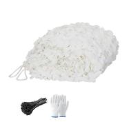 Générique Filet de Camouflage 1x2m 1.5x4m 2x4m 6x8m 5x10m 10x18m 12x15m Rouleau de Treillis de Camouflage, Filet de Ombrage Blanc Militaire, Voile D'ombrage pour Terrasse, La Chasse(W6.5xH15m)