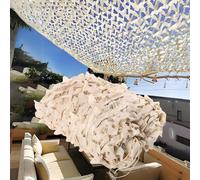 Générique Filet de Camouflage Beige, Toile Ombrage Exterieur, Voile D'ombrage pour Pergola, Filet de Ombrage de Pergola, Protection Solaire, Photographie Animalière, Protection Jardin(1.5x4 M)