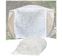 Générique Filet De Camouflage Blanc Renforce 1x5m 2x7m 3x7m 4x9m 5x7m 6x9m 7x8m 9x10m 12x12m, Filet D'ombrage pour Terrasse Pergola Jardin Décoration Militaire(2x7.5m)