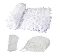Générique Filet de Camouflage Blanc Renforcé Filet Camouflage Neige pour Jardin Pergola Gazebo Décoration, Pare-Soleil Militaire Chasse Cache Voiture Camping Montage Facile Durable(3x7M)