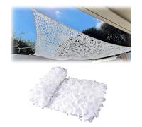 Générique Filet De Camouflage Blanc Voile D'ombrage Camouflage Militaires Camo Netting Sun Shelter Réseau pour Chasse Décoration Jardin Photo Auvents Terrasse 2.0x4.0m, 3.0x3.0m(7.0x8.0m/22.9x26.2ft)