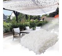 Générique Filet De Camouflage Décoratif 2x3.0m 2x6m 3x5m 3x8m 4x6m 5x7m 6x8m 8x8m Toile D'ombrage Oxford 210D Filet Militaire Blanc pour Chasse Protection Solaire(6.5x9.5m)
