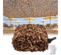 Générique Filet De Camouflage Désert, Filet D’Ombrage Extérieur Résistant, Voile D'Ombrage Protection Solaire pour Plantes De Terrasse, Jardin De Pergola(W4xH9m)