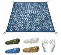 Générique Filet de Camouflage et Voile d'Ombrage Extérieur Grande Bâche Brise-Vue Épaisse et Très Robuste pour Décoration Jardin Couverture Pergola Balcon Piscine Tente Camping Auvent(Snow Blue,4x8m)