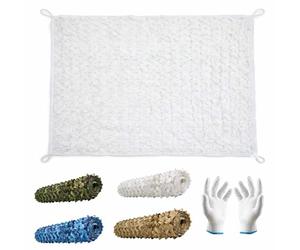 Générique Filet de Camouflage et Voile d'Ombrage Extérieur Grande Bâche Brise-Vue Épaisse et Très Robuste pour Décoration Jardin Couverture Pergola Balcon Piscine Tente Camping Auvent(Blanc,2x8m)