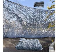 Générique Filet De Camouflage Gris 210D Renforcé Tissu Oxford, Toile Ombrage Exterieur Pergola 1x5m 2x2.5m 2x4m 2.5x3.5m 2x10m 3x5m 4x5m Auvent De Terrasse, Filet Poulailler(3.5x3.5 M)