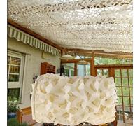 Générique Filet de Camouflage Militaire Renforcé Beige 3x4m(9.8x13ft)| Voile d'Ombrage Terrasse Pergola Jardin Chasse Airsoft Rideau Déco Résistant Durable