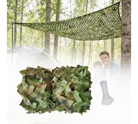 Générique Filet de Camouflage Militaire Renforcé Camouflage Net, 1x4m 2x6m 3x5m 4x12m 5x8m 6x10m 9x11m Camo Netting pour Chasse, Ombrage, Protection Solaire, Décoration Extérieure(Vert,1m x 1.5m)