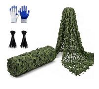 Générique Filet de Camouflage Militaire Tissu Oxford 210D, Toile Ombrage Exterieur et Brise Vue Jardin, Protection Solaire Terrasse, Décoration Chasse Forêt 1m 2m 3m 4m 5m 6m 7m 8m 9m 10m(4X14.0m)