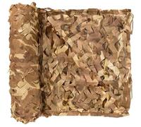 Générique Filet De Camouflage Net Renforcé Militaire Filet D'ombrage Sable, 1.5x5m 2x7m 3x6m 8x8m 10x15m Filet Camouflage Exterieur for Chasse, Pergola, Protection Solaire Camping(2.5x5m)