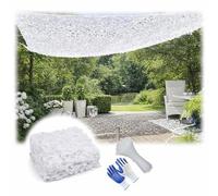 Générique Filet de Camouflage pour Chasse, Voile d'Ombrage Militaire de Protection Solaire, Bâche pour Mariage Fête Pergola Tonnelle Jardin Terrasse, Abri Décoration Photographie(4Mx6M)