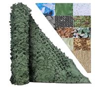Générique Filet De Camouflage Robuste pour L'ExtéRieur, Toile Maille ImperméAble Style Woodland, IdéAl pour Pare-Soleil, Auvent Voiture, ClôTure Jardin, AffûT Chasse Et DéCoration FêTe(Green,1 x 5 m)