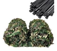 Générique Filet De Camouflage Tissu Oxford Grand Rouleau Filet D'ombrage Bâche Camouflage pour Terrasse, La Chasse, Protection Solaire, Décoration De Fête À Thème De Jardin(W2xH2.5m)