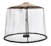 Générique Filet de Parasol de Patio | Filet Anti-Insectes réglable en Polyester pour Parapluie | de Parasol Rond léger à Suspendre, avec Porte à Double Fermeture éclair